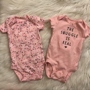 Snuggle Land 💕 2 pink onesies